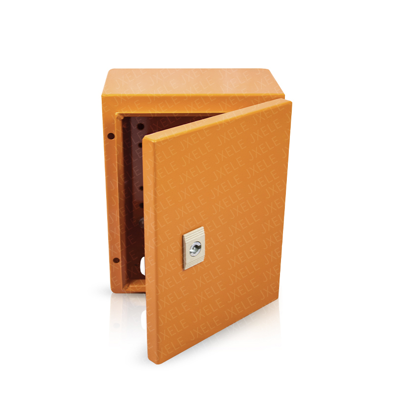 Orange color wall mount enclosure